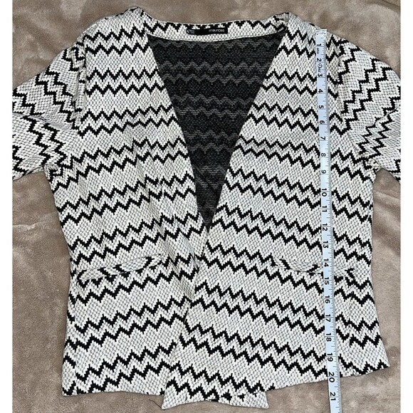 Maurice’s Black And White Chevron Stripe Women’s Dress Jacket XL - Picture 4 of 6